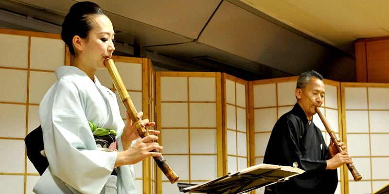 Shakuhachi Is A Japanese Longitudinal End Blown Flute 